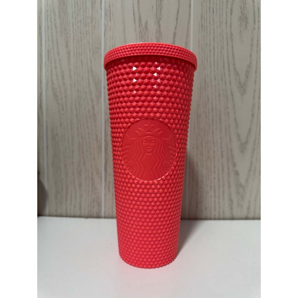 Starbucks Grapefruit Dragon Fruit Coral Studded Tumbler 24oz Cold Cup 2022